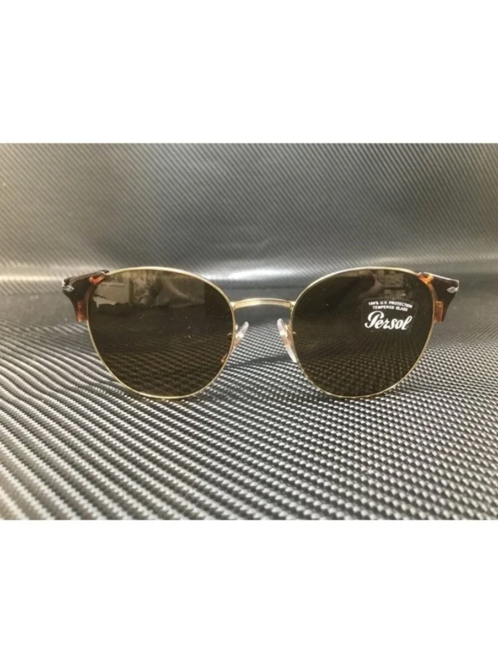 New Persol Men  Havana/Gold Sunglasses  52- 19- 145